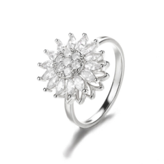 Sunflower Rotation Ring - Anxiety Relief
